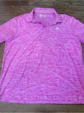 Men's Performance Polo Shirt - Pink Heather